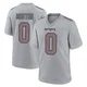 Behren Morton ＃0 New England Patriots Game Silver Atmosphere Fashion Jersey - Men's