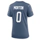 Behren Morton ＃0 New England Patriots Game Storm 2025 Rivalries Collection Jersey - Women's Blue