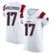 Ben Wooldridge ＃17 New England Patriots Elite Vapor Untouchable Super Bowl LX Patch Jersey - Men's White