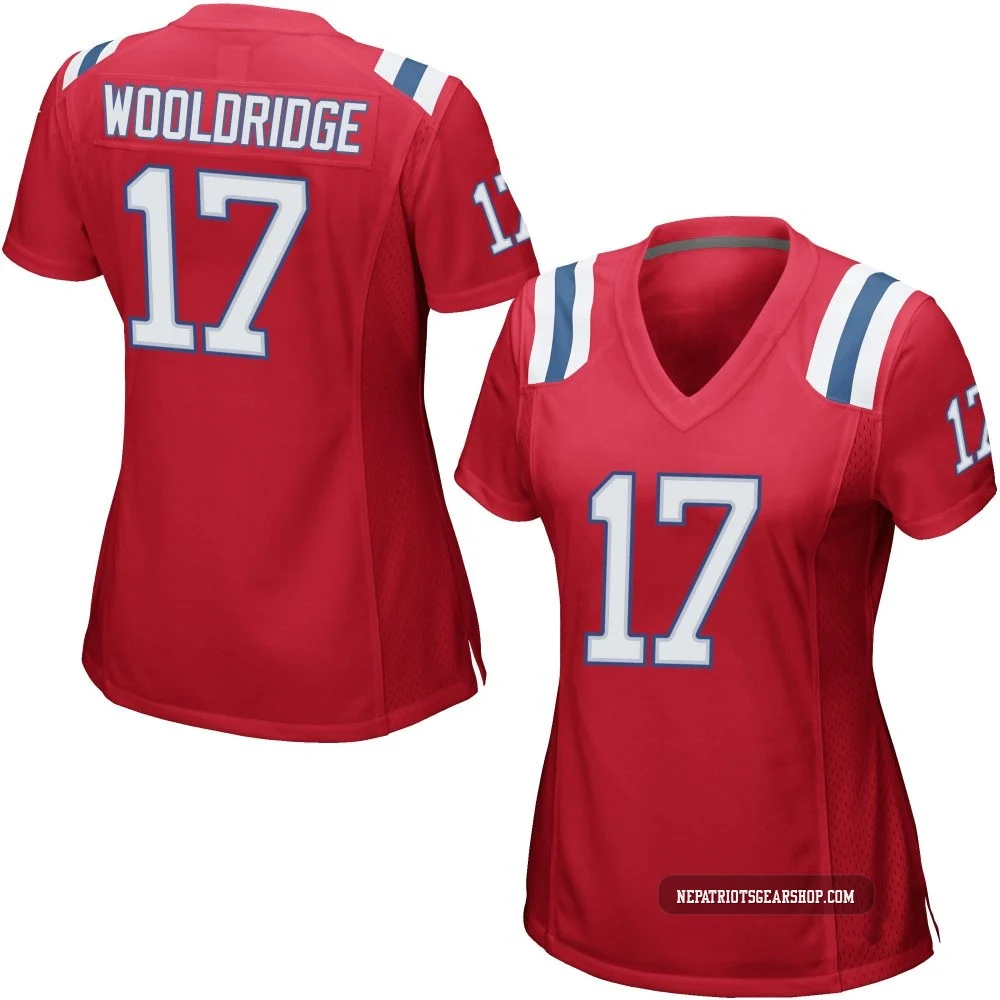 Ben Wooldridge ＃17 New England Patriots Game Alternate Jersey - Women's Red
