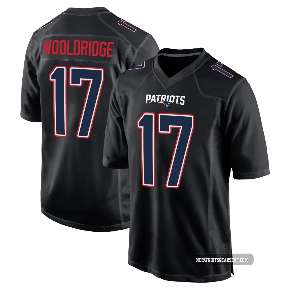 Ben Wooldridge ＃17 New England Patriots Game Carbon Fashion Jersey - Men's Black