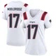 Ben Wooldridge ＃17 New England Patriots Game Jersey - Women's White