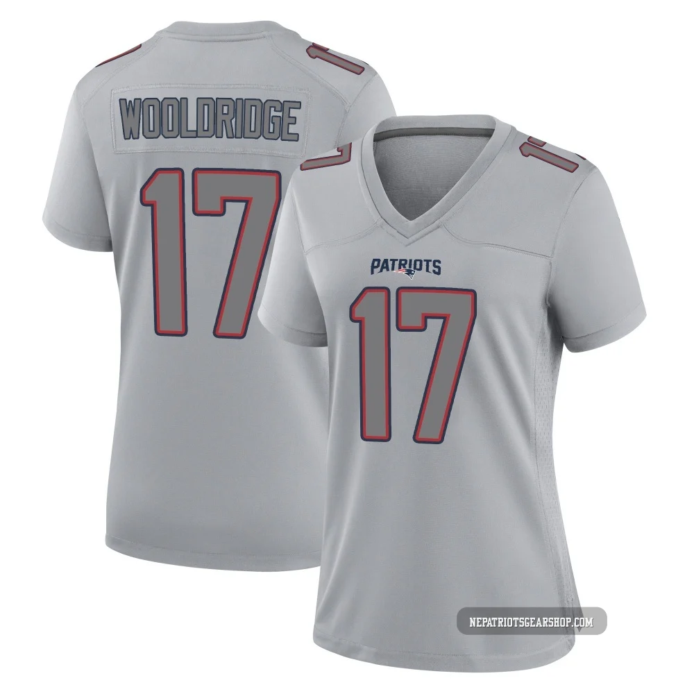 Ben Wooldridge ＃17 New England Patriots Game Silver Atmosphere Fashion Jersey - Women's
