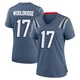 Ben Wooldridge ＃17 New England Patriots Game Storm 2025 Rivalries Collection Jersey - Women's Blue