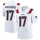 Ben Wooldridge ＃17 New England Patriots Game Super Bowl LX Patch Jersey - Youth White