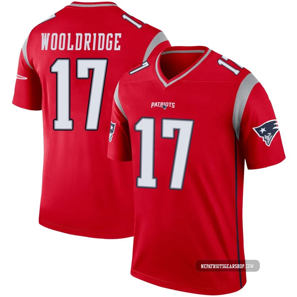 Ben Wooldridge ＃17 New England Patriots Legend Inverted Jersey - Men's Red