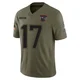 Ben Wooldridge ＃17 New England Patriots Limited 2025 Salute to Service Jersey - Men's Olive