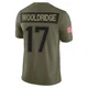 Ben Wooldridge ＃17 New England Patriots Limited 2025 Salute to Service Jersey - Men's Olive