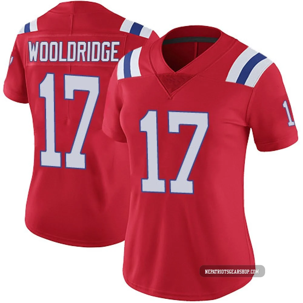 Ben Wooldridge ＃17 New England Patriots Limited Vapor Untouchable Alternate Jersey - Women's Red