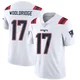 Ben Wooldridge ＃17 New England Patriots Limited Vapor Untouchable Jersey - Men's White