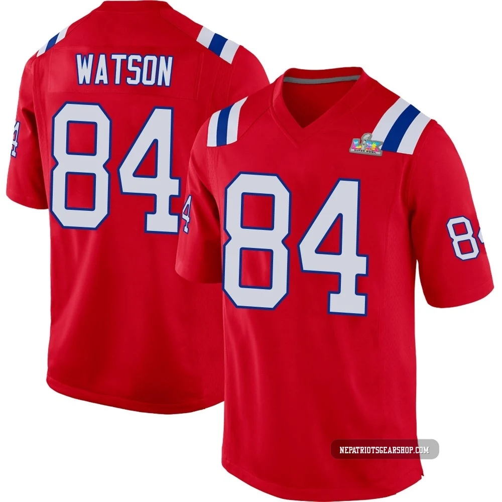 Benjamin Watson ＃84 New England Patriots Game Alternate Super Bowl LX Patch Jersey - Men's Red