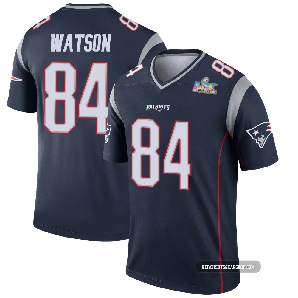 Benjamin Watson ＃84 New England Patriots Legend Super Bowl LX Patch Jersey - Youth Navy