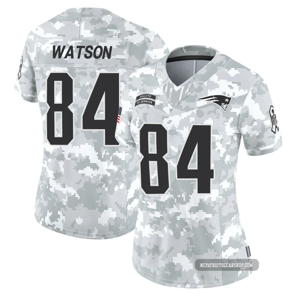 Benjamin Watson ＃84 New England Patriots Limited 2024 Salute to Service Jersey - Women's Arctic Camo