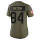 Benjamin Watson ＃84 New England Patriots Limited 2025 Salute to Service Jersey - Women's Olive