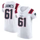 Brenden Jaimes ＃61 New England Patriots Elite Vapor Untouchable Jersey - Men's White