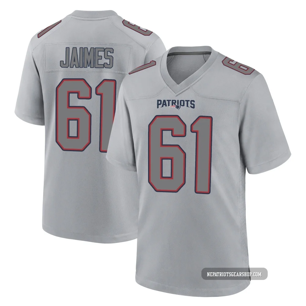 Brenden Jaimes ＃61 New England Patriots Game Silver Atmosphere Fashion Jersey - Men's