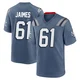 Brenden Jaimes ＃61 New England Patriots Game Storm 2025 Rivalries Collection Jersey - Youth Blue