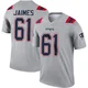 Brenden Jaimes ＃61 New England Patriots Legend Inverted Jersey - Men's Gray
