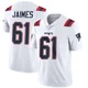 Brenden Jaimes ＃61 New England Patriots Limited Vapor Untouchable Jersey - Men's White