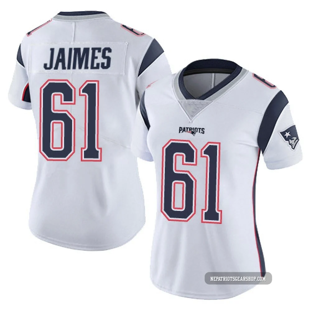 Brenden Jaimes ＃61 New England Patriots Limited Vapor Untouchable Jersey - Women's White