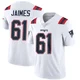 Brenden Jaimes ＃61 New England Patriots Limited Vapor Untouchable Jersey - Youth White