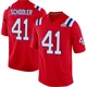 Brenden Schooler ＃41 New England Patriots Game Alternate Super Bowl LX Patch Jersey - Youth Red