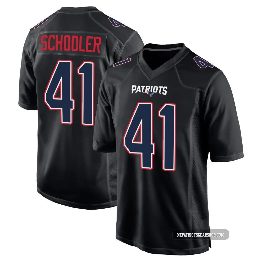 Brenden Schooler ＃41 New England Patriots Game Carbon Fashion Jersey - Youth Black