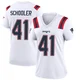 Brenden Schooler ＃41 New England Patriots Game Jersey - Women's White