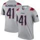 Brenden Schooler ＃41 New England Patriots Legend Inverted Jersey - Men's Gray