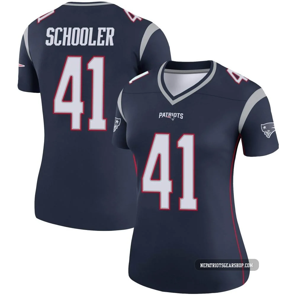 Brenden Schooler ＃41 New England Patriots Legend Jersey - Women's Navy