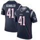 Brenden Schooler ＃41 New England Patriots Legend Super Bowl LX Patch Jersey - Men's Navy