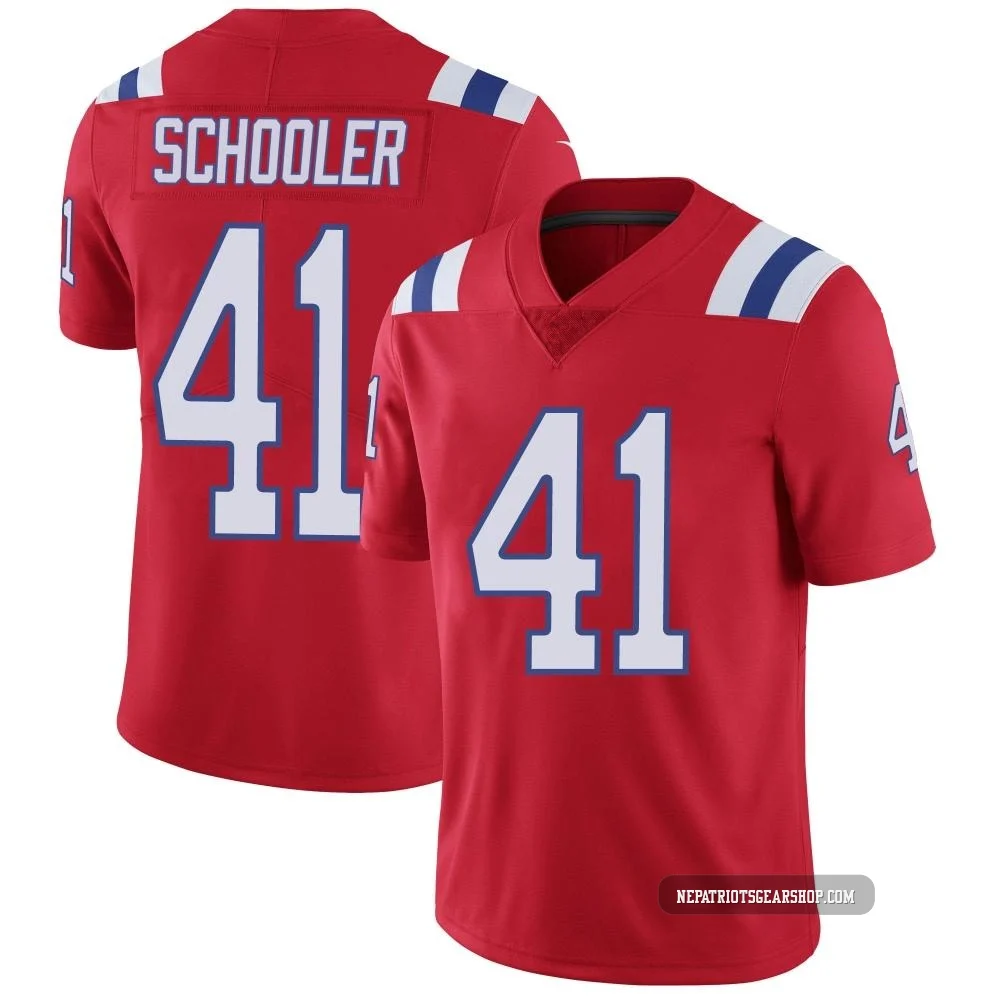 Brenden Schooler ＃41 New England Patriots Limited Vapor Untouchable Alternate Jersey - Men's Red