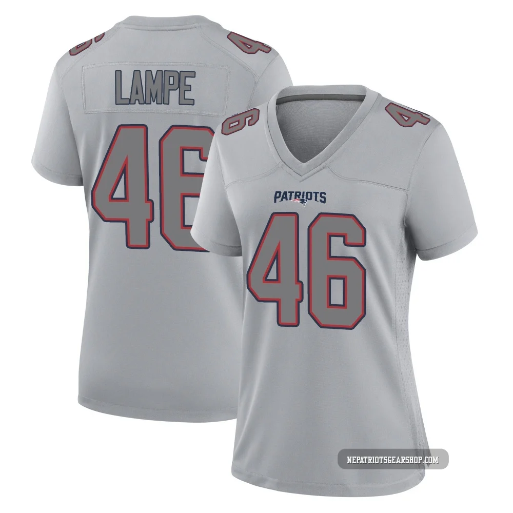 Brock Lampe ＃46 New England Patriots Game Silver Atmosphere Fashion Jersey - Women's