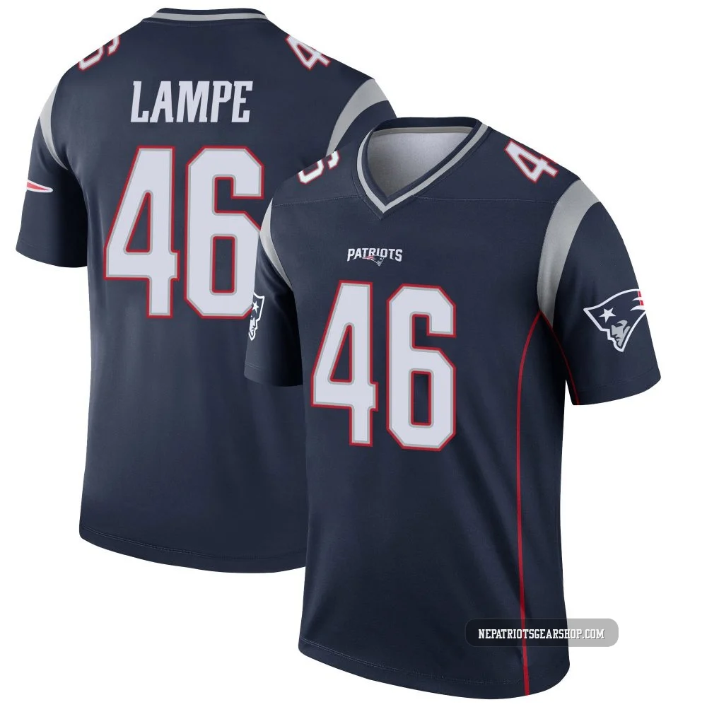 Brock Lampe ＃46 New England Patriots Legend Jersey - Men's Navy