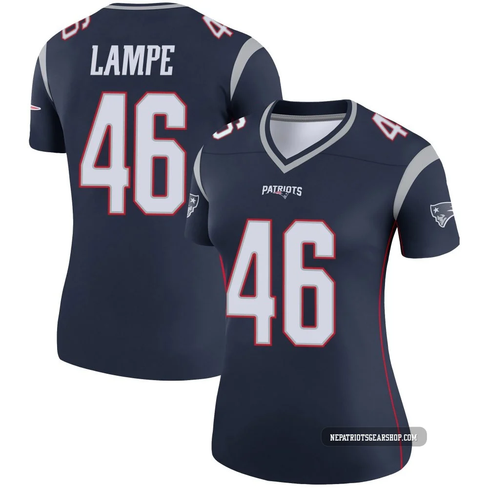 Brock Lampe ＃46 New England Patriots Legend Jersey - Women's Navy