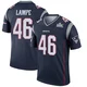 Brock Lampe ＃46 New England Patriots Legend Super Bowl LX Patch Jersey - Youth Navy