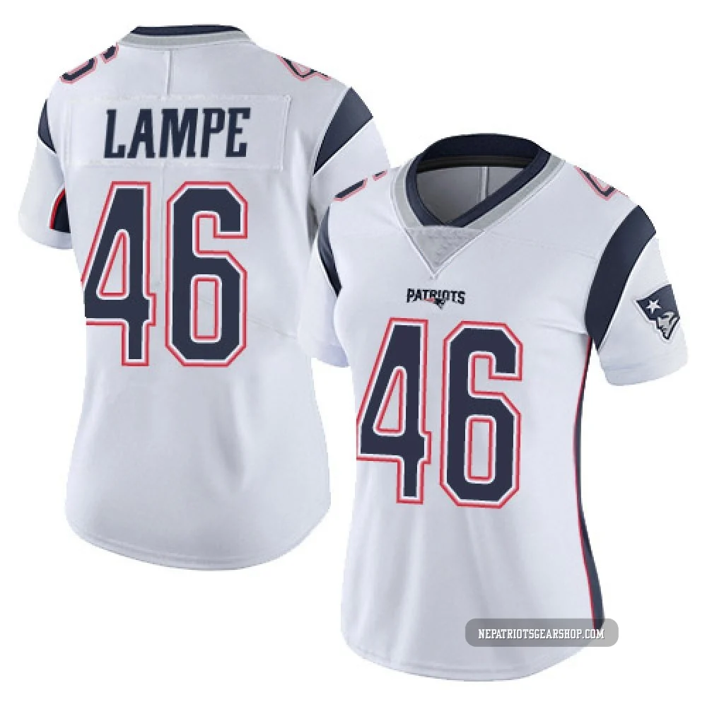 Brock Lampe ＃46 New England Patriots Limited Vapor Untouchable Jersey - Women's White