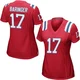 Bryce Baringer ＃17 New England Patriots Game Alternate Jersey - Women's Red