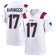 Bryce Baringer ＃17 New England Patriots Game Jersey - Youth White