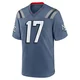 Bryce Baringer ＃17 New England Patriots Game Storm 2025 Rivalries Collection Jersey - Men's Blue