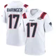 Bryce Baringer ＃17 New England Patriots Game Super Bowl LX Patch Jersey - Men's White