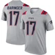 Bryce Baringer ＃17 New England Patriots Legend Inverted Jersey - Men's Gray