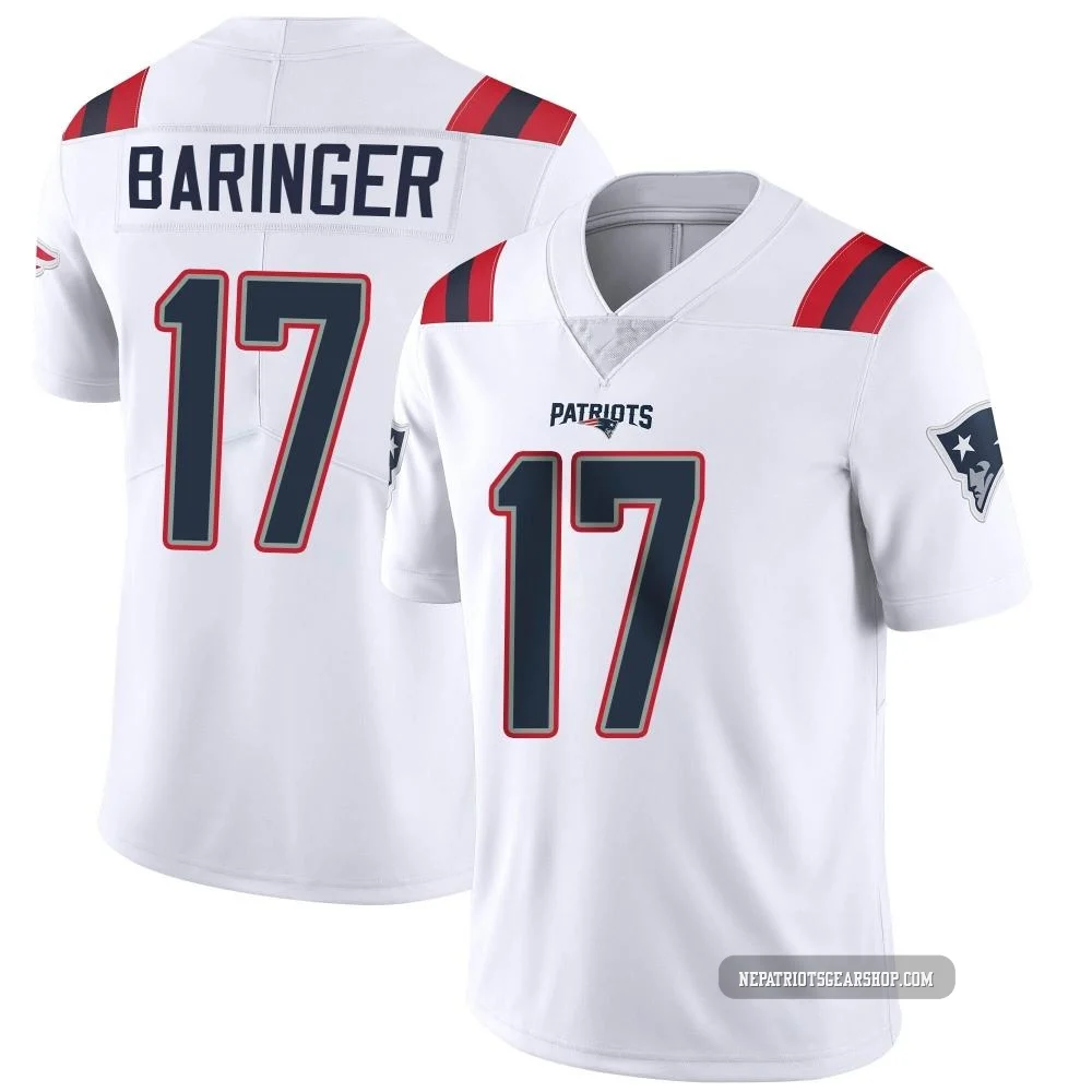 Bryce Baringer ＃17 New England Patriots Limited Vapor Untouchable Jersey - Youth White