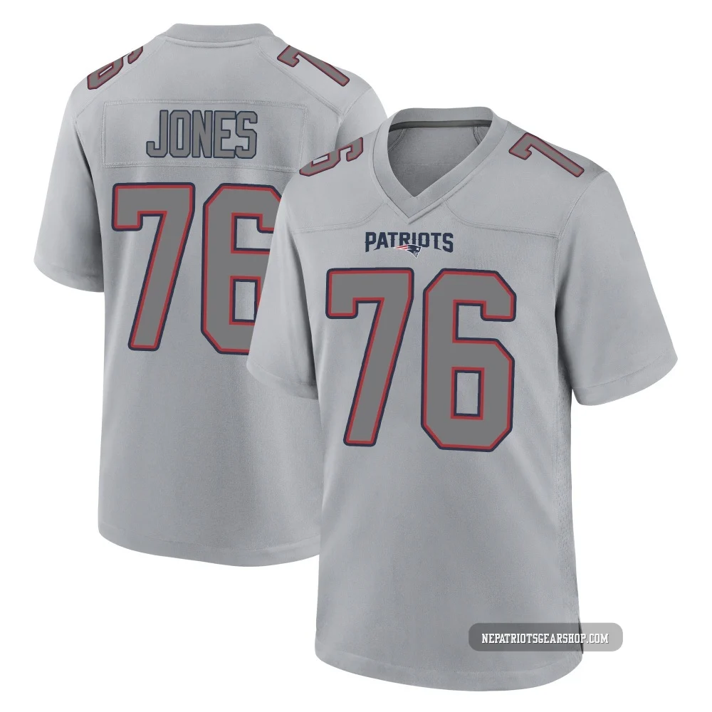 Caleb Jones ＃76 New England Patriots Game Silver Atmosphere Fashion Jersey - Youth