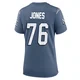 Caleb Jones ＃76 New England Patriots Game Storm 2025 Rivalries Collection Jersey - Women's Blue