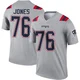 Caleb Jones ＃76 New England Patriots Legend Inverted Jersey - Men's Gray