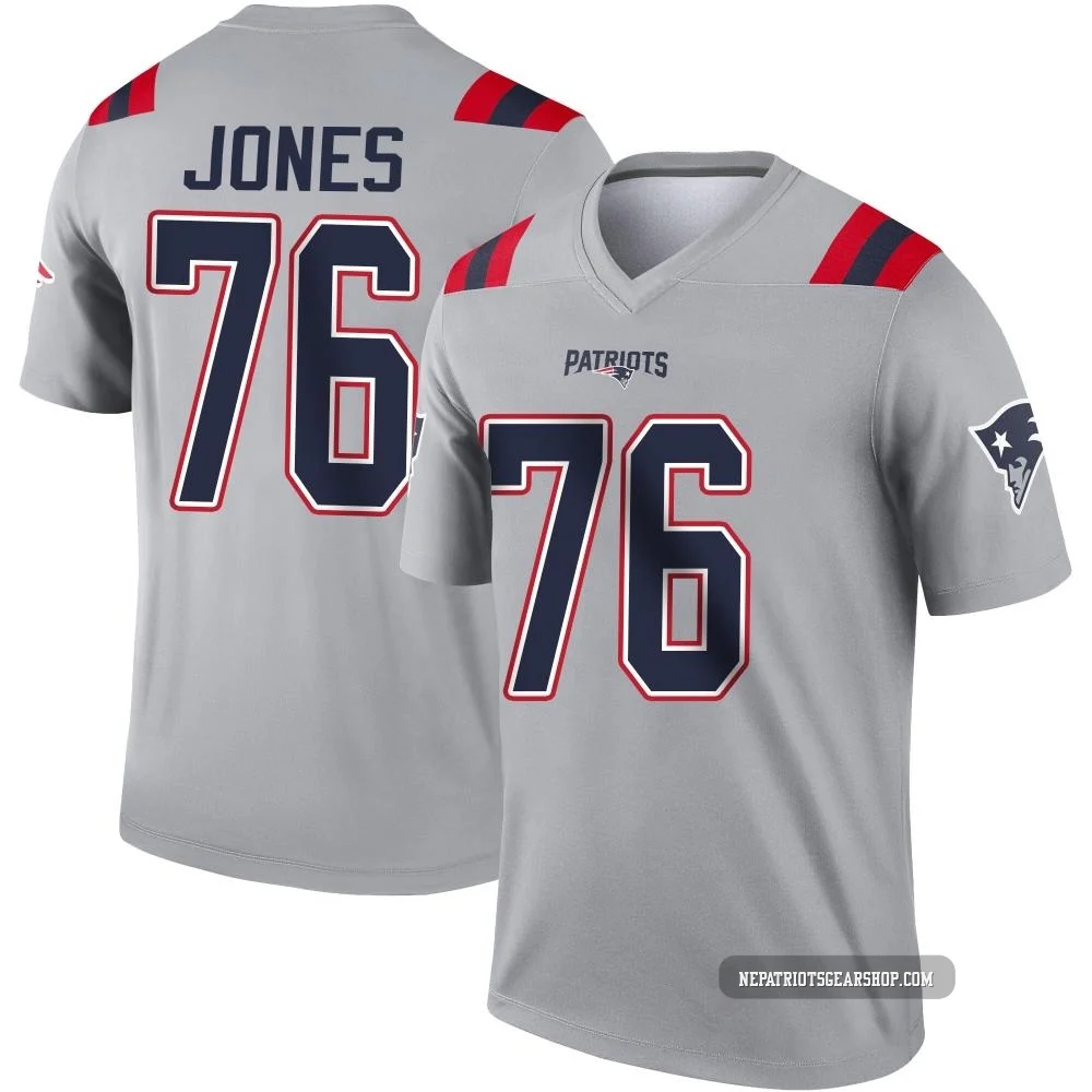 Caleb Jones ＃76 New England Patriots Legend Inverted Jersey - Youth Gray