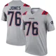 Caleb Jones ＃76 New England Patriots Legend Inverted Jersey - Youth Gray