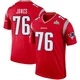 Caleb Jones ＃76 New England Patriots Legend Inverted Super Bowl LX Patch Jersey - Men's Red