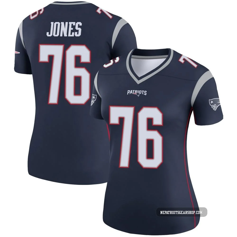 Caleb Jones ＃76 New England Patriots Legend Jersey - Women's Navy